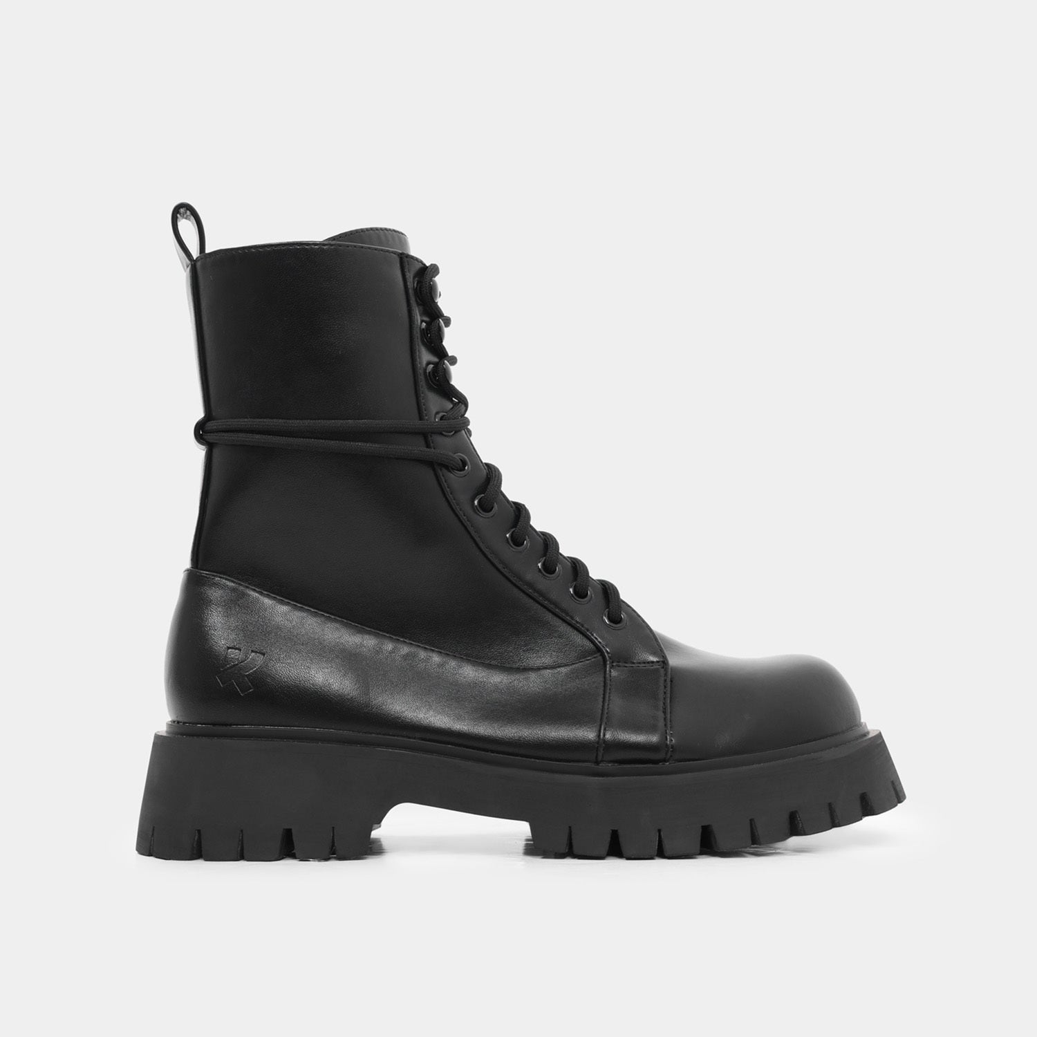 Electic Men's Military Boots - Ankle Boots - KOI Footwear - Black - Side View