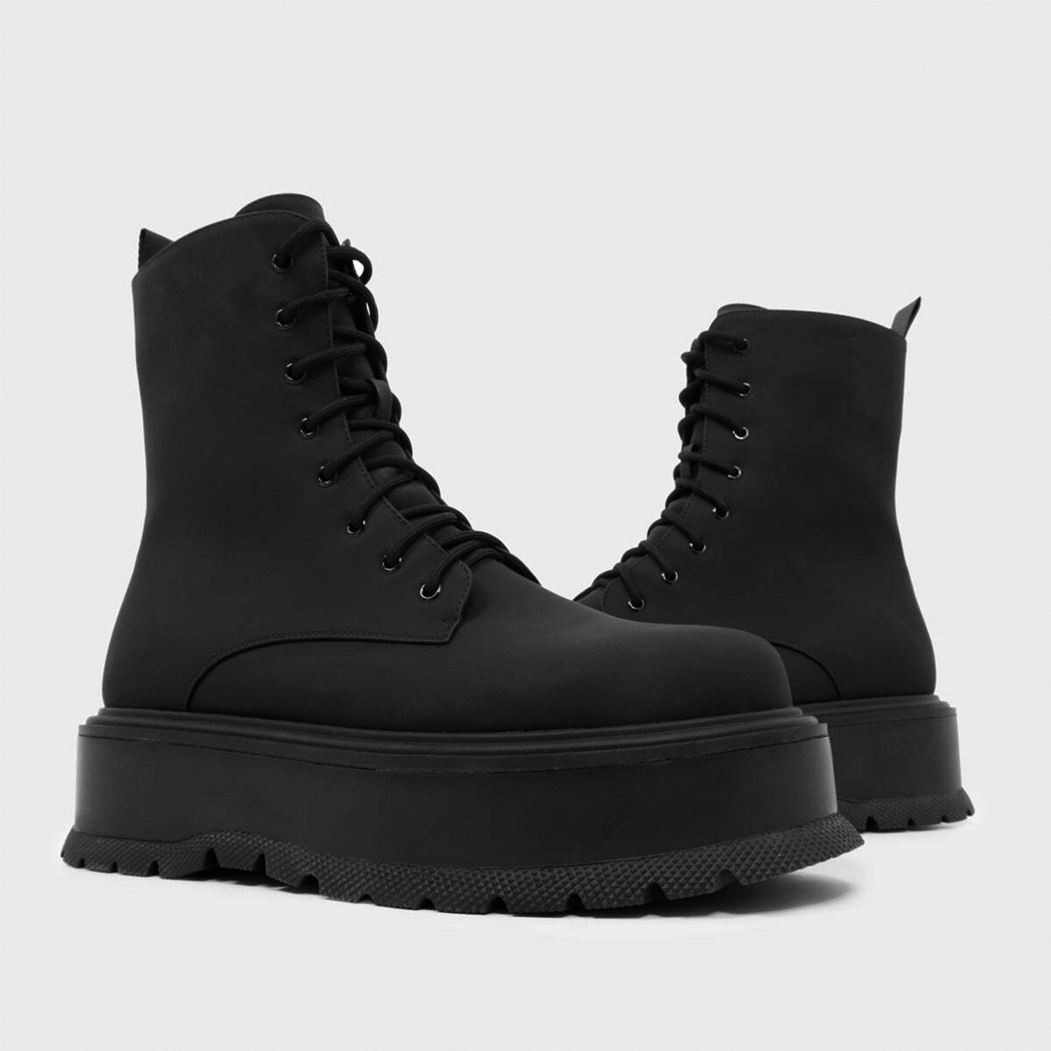 Foundry Men's Platform Ankle Boots - Ankle Boots - KOI Footwear - Black - Platform Detail