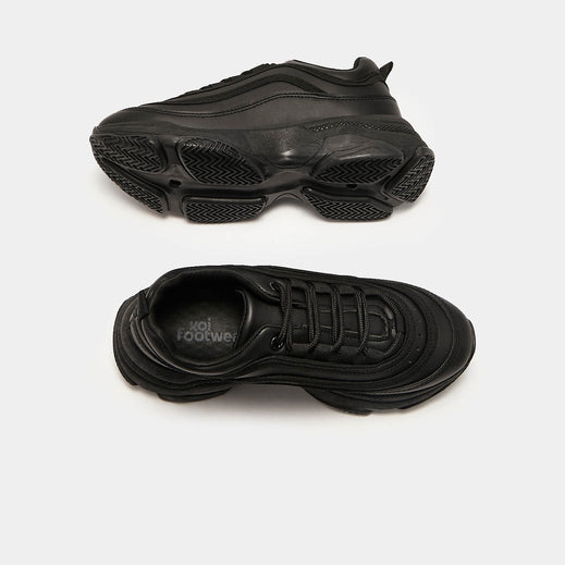 Lizzies V2 Black Extra Chunky Trainers