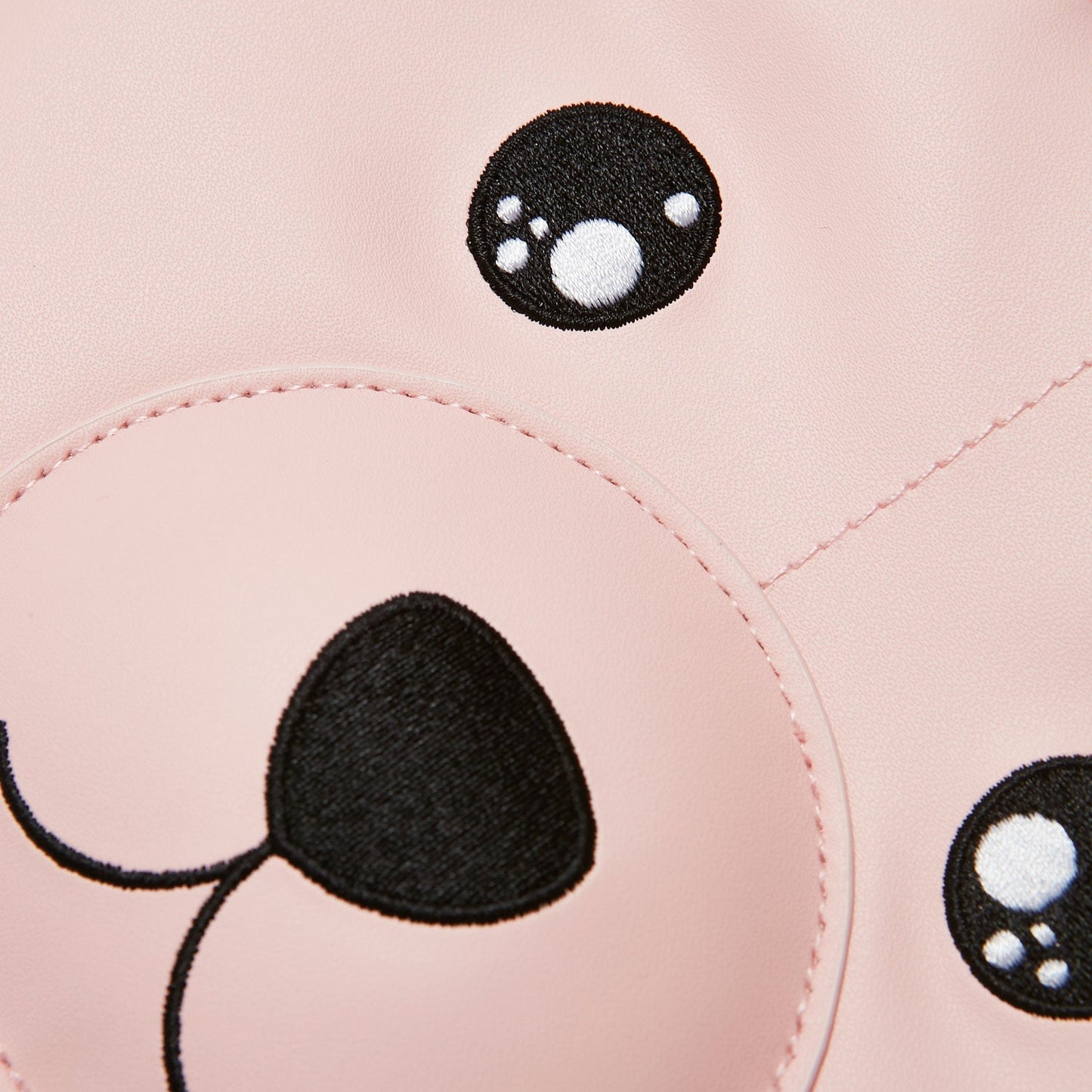 Love Hugs Bear Crossbody Bag - Accessories - KOI Footwear - Pink - Material Detail