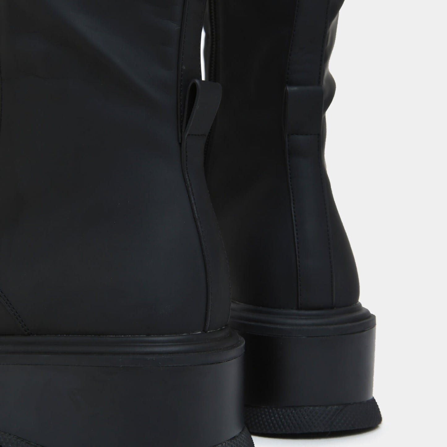 Foundry Men's Platform Ankle Boots - Ankle Boots - KOI Footwear - Black - Back Detail