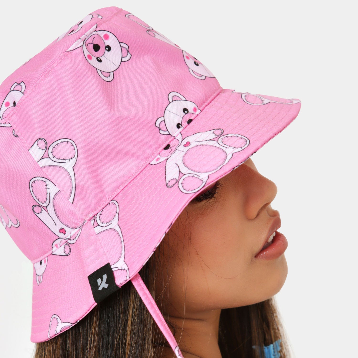 Lotso Love Pink Bonnet Hat - Accessories - KOI Footwear - Pink - Model Side View